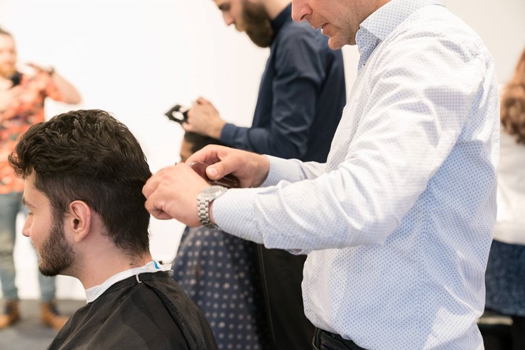 barber haircut event