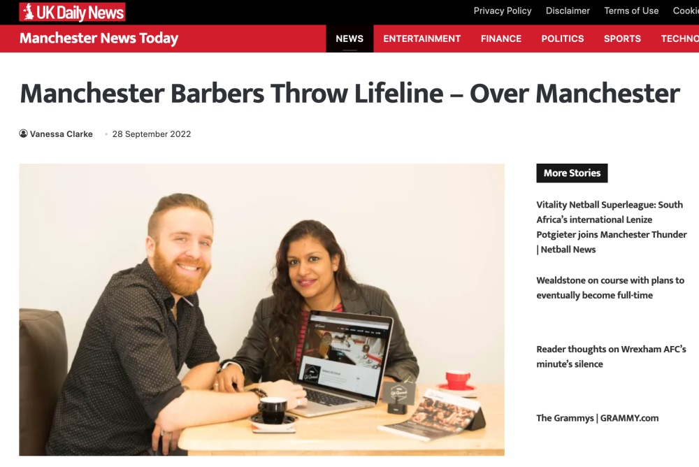 Get Groomed was featured in About Manchester and UK Daily News - Manchester Today