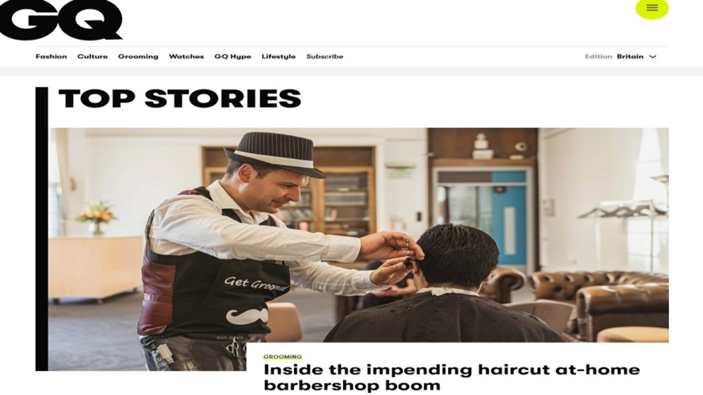 GQ Spotlights Get Groomed Mobile Barbers' Innovative Mobile Service